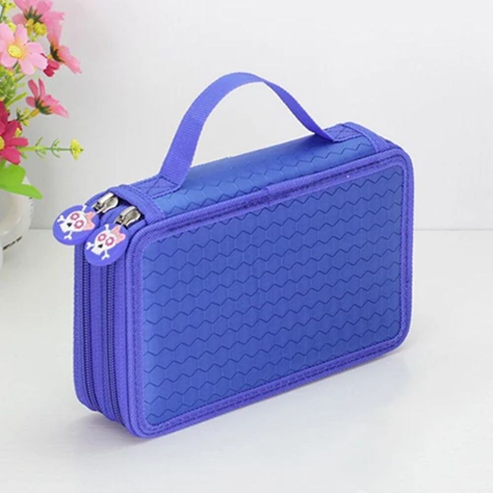 36/48/72 Holes Oxford School Pencil Case Creative Large Capacity Drawing Pen Bag